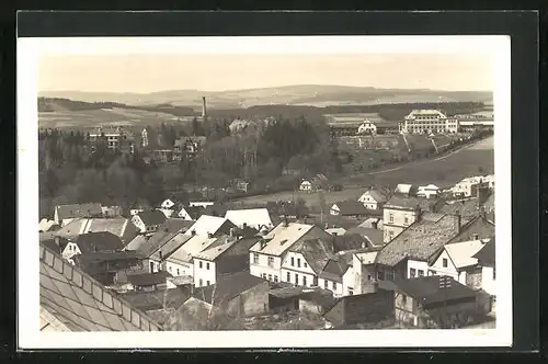 AK Zamberk, Blick über die Häuser zum Albertinum