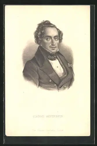 AK Giacomo Meyerbeer, Portrait des Musikers
