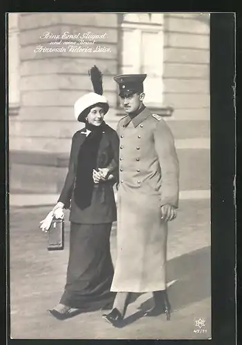 AK Ernst August Herzog von Braunschweig und seine Prinzessin Victoria Luise