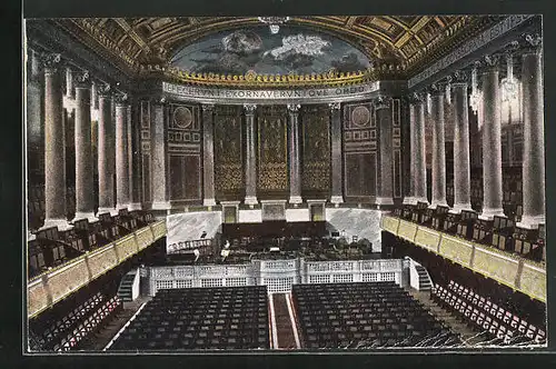 AK Wiesbaden, Kurhaus, der grosse Konzertsaal mit Orgel