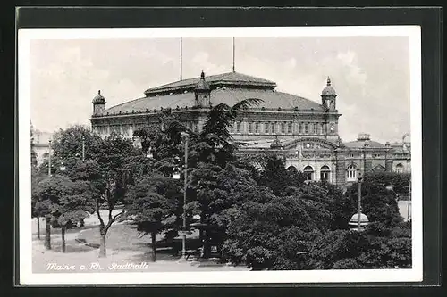 AK Mainz am Rhein, an der Stadthalle