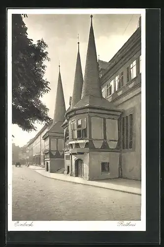 AK Einbeck, auf der Strasse vor dem Rathaus