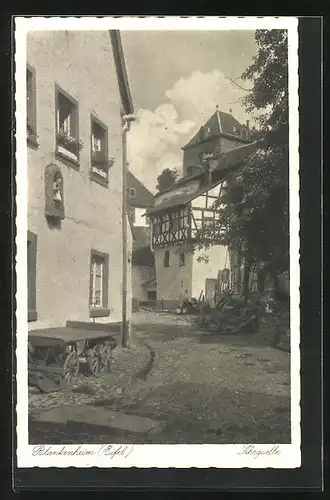 AK Blankenheim in der Eifel, alte Häuser an der Ahrquelle
