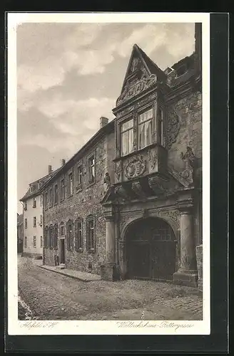 AK Alsfeld in Hessen, Wallachshaus in der Rittergasse
