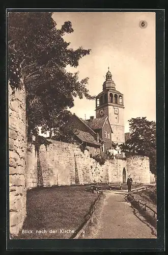 AK Bad Sooden-Allendorf, Blick nach und auf dem Weg zur Kirche