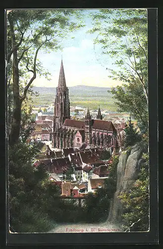 AK Freiburg i. B., Münsterblick