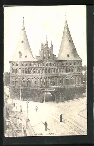 AK Lübeck, am Holstentor