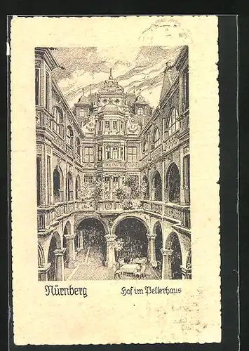 AK Nürnberg, Hof im Pellerhaus