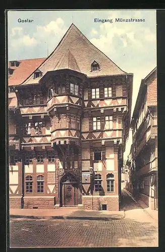 AK Goslar, Eingang Münzstrasse