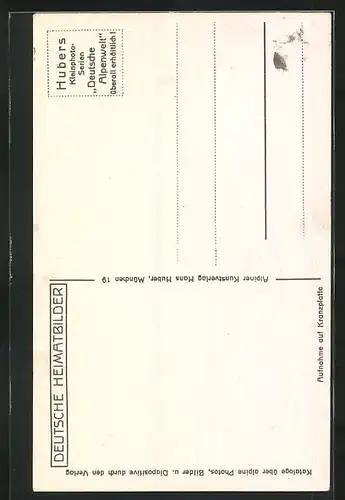 AK Mittenwald, Wandmalerei am Hotel Post