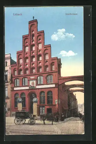 AK Lübeck, am Schifferhaus