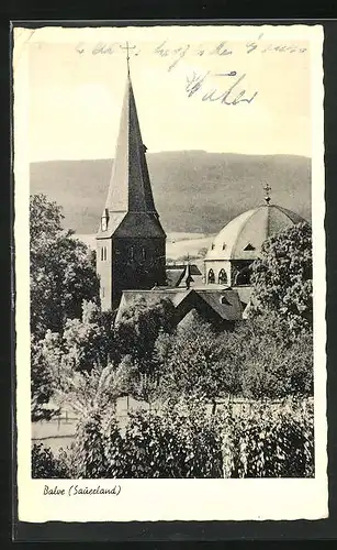 AK Balve / Sauerland, Blick auf die Kirche