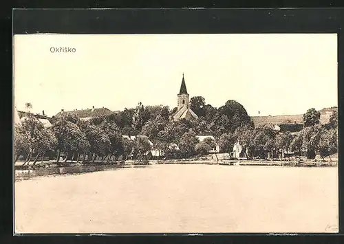 AK Okrisko, Totale mit Kirche