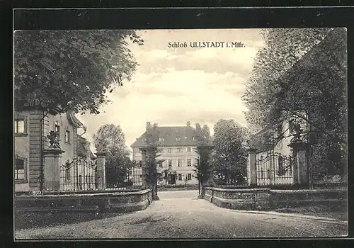 AK Ullstadt i. Mtfr., am Portal zum Schloss