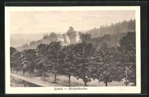 AK Einbeck, Teilansicht mit Waldschlösschen