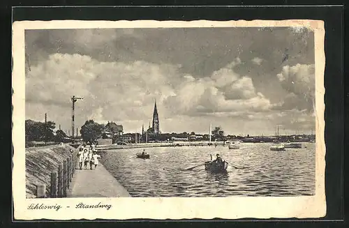 AK Schleswig, Partie am Strandweg