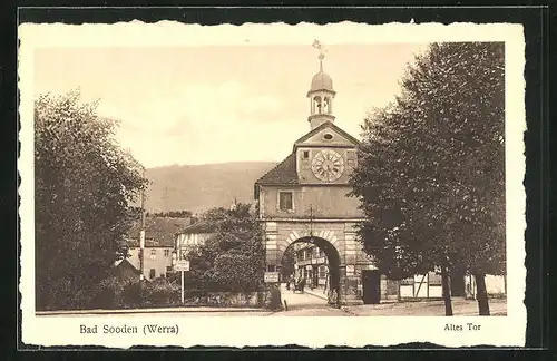 AK Bad Sooden a.d. Werra, Blick durch das Alte Tor