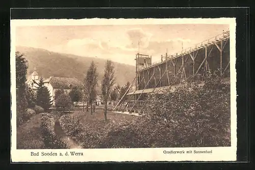 AK Bad Sooden a.d. Werra, Gradierwerk mit Sonnenbad