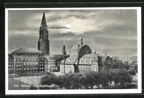AK Kiel, Rathaus und Stadttheater