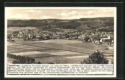 AK Treuchtlingen, Generalansicht der Stadt im Altmühltal