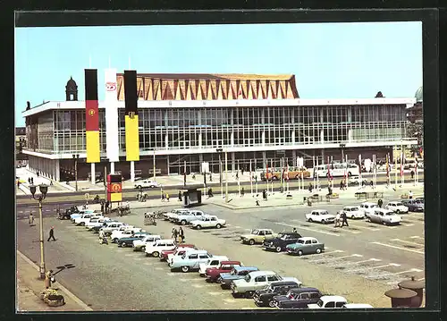 AK Dresden, moderne Architektur, Kulturpalast am ALtmarkt