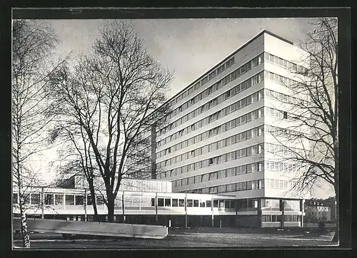 AK Wels, moderne Architektur, Aussenansicht des Krankenhauses
