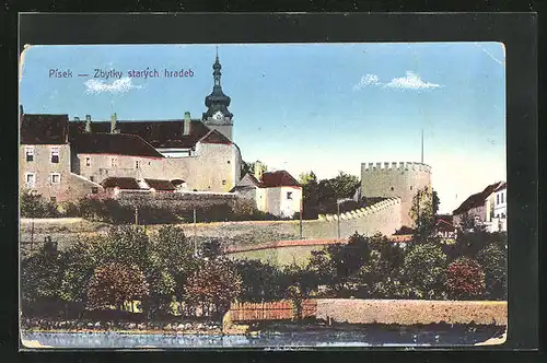 AK Pisek, Kostel, Zbytky Starych Hradeb