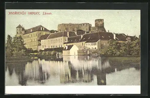 AK Neuhaus / Jindrichuv Hradec, Zamek, Partie am Ufer