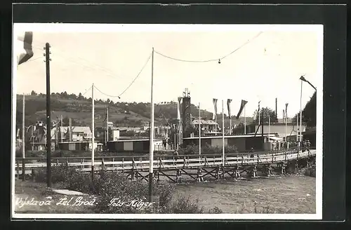 AK Zelezny Brod, Vystava 1930, Blick zum Ausstellungsgelände