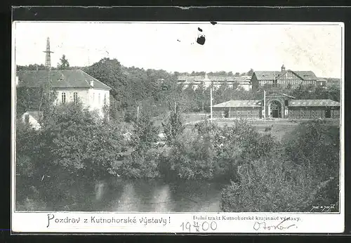 AK Kuttenberg / Kutna Hora, Vystava, Dolni trakt Kutnohorske krajinske vystavy, Ausstellung