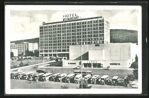 AK Zlin, Hotel Viktoria und Kino, Bauhaus