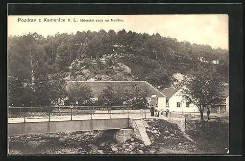 AK Kamenice n.L., Mestske sady na Melisku