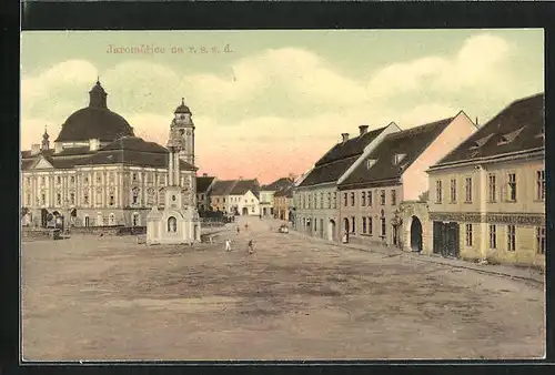 AK Jaromerice, Partie am Marktplatz