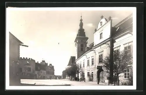 AK Mor. Budejovice, Partie an der Kirche