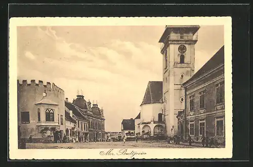 AK Mor. Budejovice, Geschäfte an der Kirche