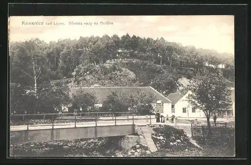 AK Kamenice nad Lipou, Mestke sady na Melisku