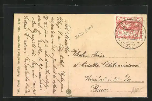 AK Nemecký Brod, Villen am Schwanenteich