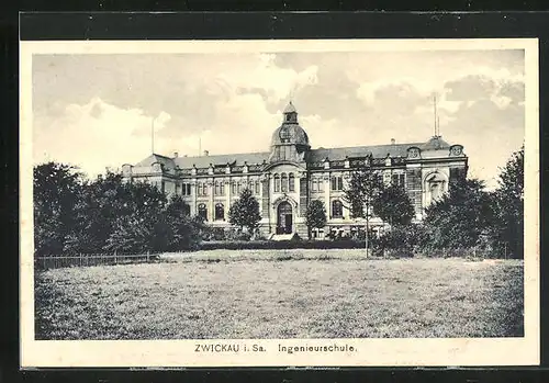 AK Zwickau i. Sa., Blick zur Ingenieurschule