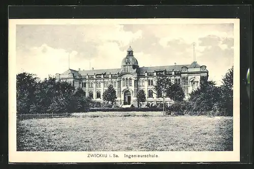 AK Zwickau i. Sa., Blick zur Ingenieurschule