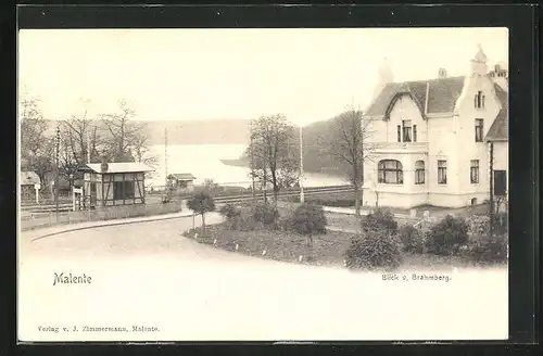 AK Malente, Villa und Seeidylle am Brahmberg