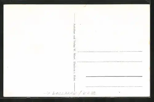 AK Kollmar / Elbe, Häuser am Flussufer