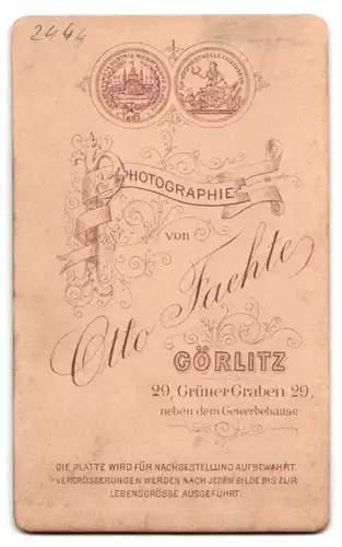 Fotografie Otto Faehte, Görlitz, Grüner Graben 29, Matrose mit Mützenband kaiserliche Marine