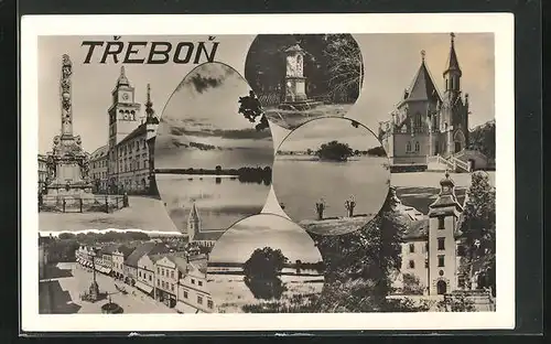 AK Trebon, Ortspartien, Kirche, Seepartien