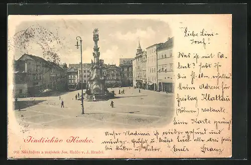 AK Neuhaus / Jindrichuv Hradec, Marktplatz