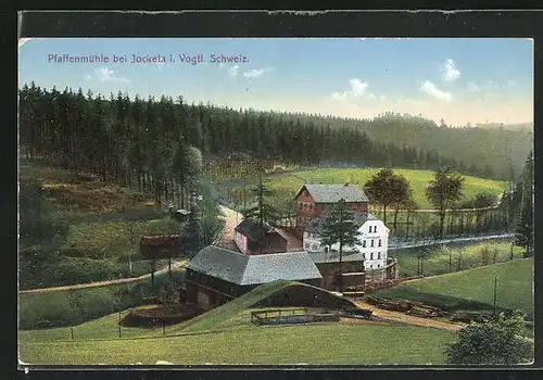 AK Jocketa i. Vogt. Schweiz, Gasthaus Pfaffenmühle