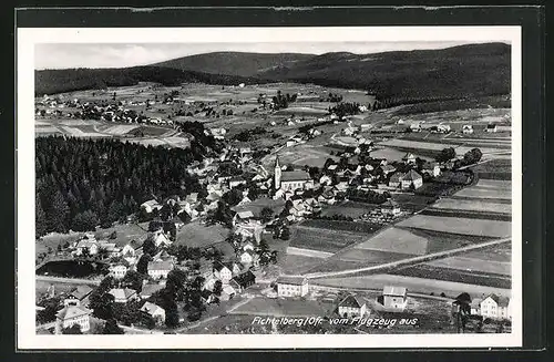 AK Fichtelberg /Ofr., Totalansicht, Fliegeraufnahme