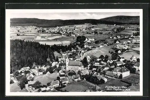 AK Fichtelberg /Ofr., Totalansicht, Fliegeraufnahme