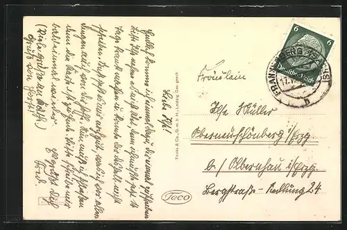 AK Frankenberg i. Sa., Markt mit Kirche und Rathaus