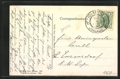 AK Iglau, Gesamtansicht vom Ort