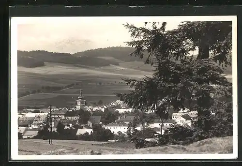 AK Nové Mesto na Morave, Ortsansicht mit Umgebung